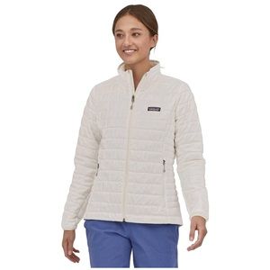 Birch White Patagonia Nano Puff Insulated Women’s Jacket Size Small